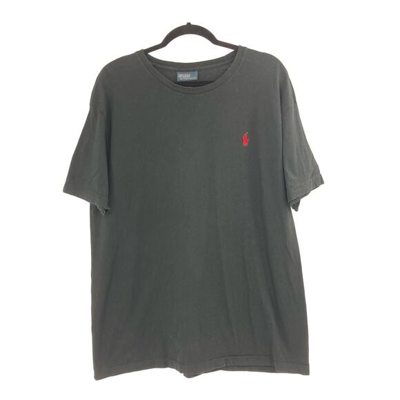 Polo Ralph Lauren Crew Neck Pony Black Tee Men’s Medium - Picture 1 of 10